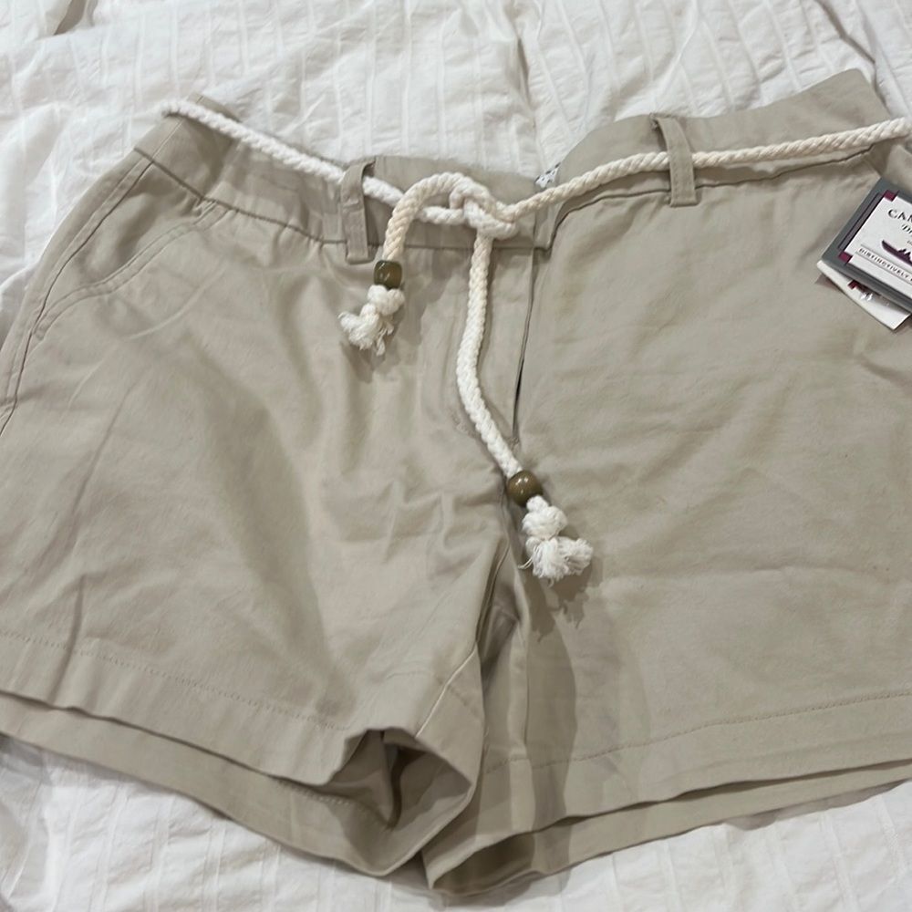 Brand new tan shorts with tags
